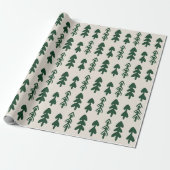 Scandinavian Minimal Christmas Tree Gift Wrapping Geschenkpapier (Ungerollt)