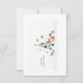 ❄️🎄 Scandinavian Minimalist Christmas Card Image Dankeskarte (Rückseite)