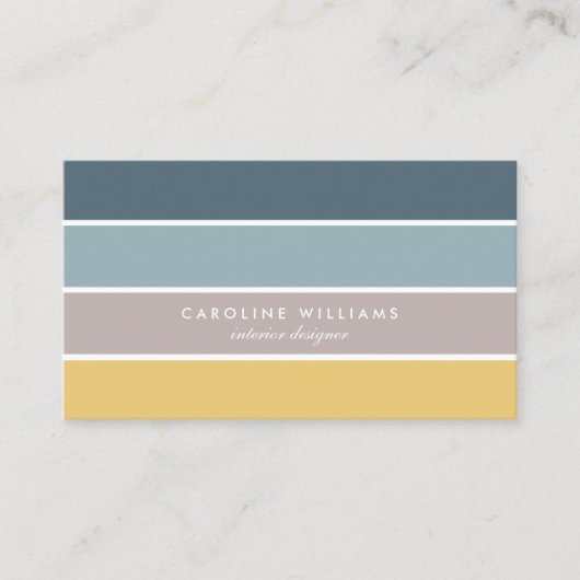 Scandinavian minimalist elegant modern lines card visitenkarte (Vorderseite)