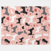 Scandinavian Minimalist Pet Blanket – Dog & Cat Fleecedecke (Vorderseite (Horizontal))