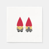 Scandinavian Nisse Tomte Gnome Serviette (Vorderseite)