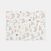 Scandinavian Pastel Baby Nursery Blanket | Soft Fleecedecke (Vorderseite (Horizontal))