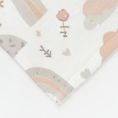 Scandinavian Pastel Baby Nursery Blanket | Soft Fleecedecke (Ecke)