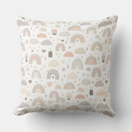 Scandinavian Pastel Baby Throw Pillow Kissen