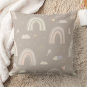 Scandinavian Pastel Nursery Pillow | Soft Rainbows Kissen (Decke)