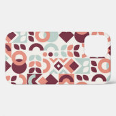 Scandinavian pattern design. Simple modern retro b Case-Mate iPhone Hülle (Rückseite (Horizontal))