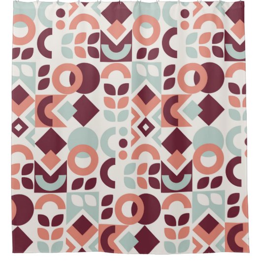 Scandinavian pattern design. Simple modern retro b Duschvorhang (Vorderseite)