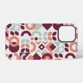 Scandinavian pattern design. Simple modern retro b iPhone Hülle (Rückseite (Horizontal))
