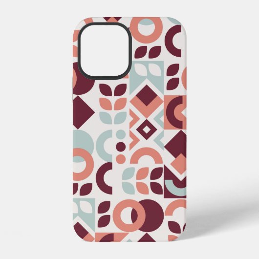 Scandinavian pattern design. Simple modern retro b iPhone Hülle (Rückseite)