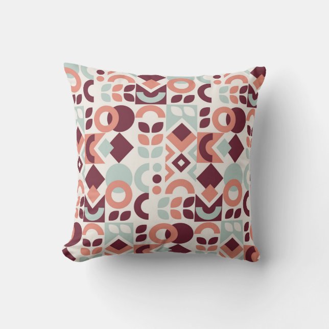 Scandinavian pattern design. Simple modern retro b Kissen (Vorderseite)