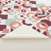 Scandinavian pattern design. Simple modern retro b Sherpadecke (3/4)