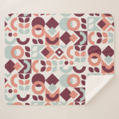 Scandinavian pattern design. Simple modern retro b Sherpadecke (Vorderseite (Horizontal))