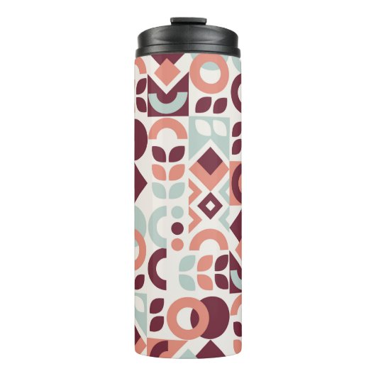 Scandinavian pattern design. Simple modern retro b Thermosbecher (Vorderseite)