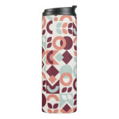 Scandinavian pattern design. Simple modern retro b Thermosbecher (Nach links gedreht)