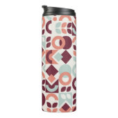 Scandinavian pattern design. Simple modern retro b Thermosbecher (Nach rechts gedreht)