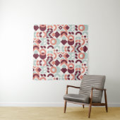 Scandinavian pattern design. Simple modern retro b Wandteppich (Beispiel (Horizontal))