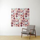 Scandinavian pattern design. Simple modern retro b Wandteppich (Beispiel)