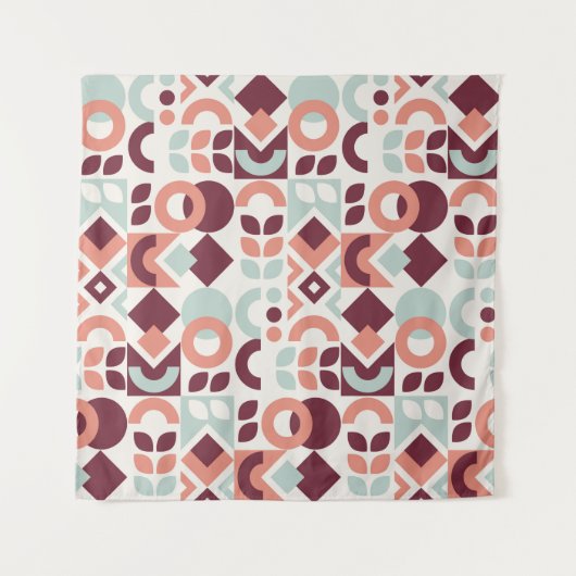 Scandinavian pattern design. Simple modern retro b Wandteppich (Vorderseite)