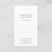 Scandinavian Pattern | Minimalist Scandi Modern Visitenkarte (Rückseite)