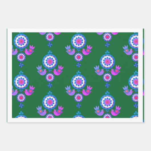 SCANDINAVIAN PATTERNS Wrapping Paper SHEEEES Geschenkpapier Set (Vorderseite 3)