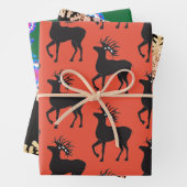 SCANDINAVIAN PATTERNS Wrapping Paper SHEEEES Geschenkpapier Set (Beispiel)