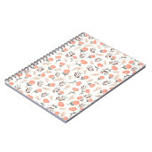 Scandinavian Red Poppies Notebook Notizblock (Linke Seite)