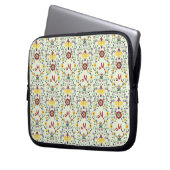 Scandinavian Rosemaling Monogram Pattern Nordic Laptopschutzhülle (Vorderseite Links)