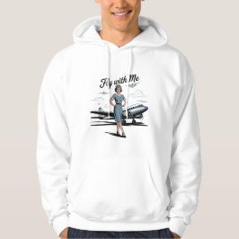 Scandinavian stewardess Adult Pullover Hoodie