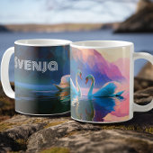 Scandinavian Swan Maiden - Norse Swan Symbol - Kaffeetasse