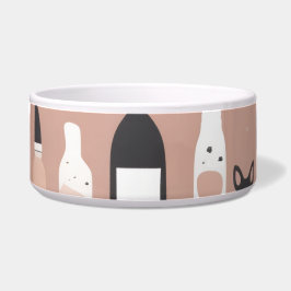 Scandinavian Valentine’s Dog Bowl – Nordic Hearts Napf