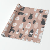 Scandinavian Valentine’s Wrapping Paper – Minimal Geschenkpapier (Ungerollt)