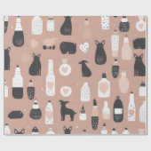 Scandinavian Valentine’s Wrapping Paper – Minimal Geschenkpapier (Flach)