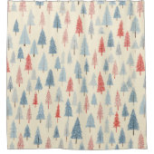 Scandinavian Winter Forest Pattern (3) Duschvorhang (Vorderseite)
