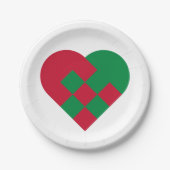 Scandinavian Yule Hear - Christmas Holiday - Pappteller (Vorderseite)