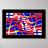 Scandinavy (skandinavische Flaggen) Poster (Vorne)