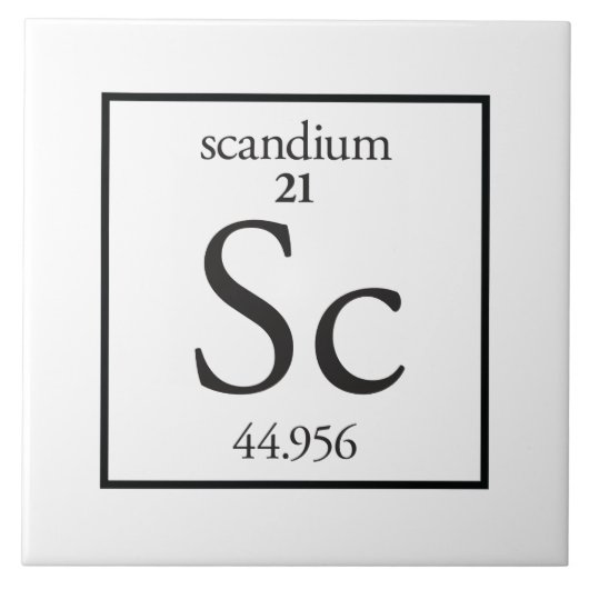Scandium Fliese (Vorderseite)