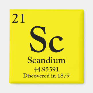 Scandium Periodic Tabelle Magnet