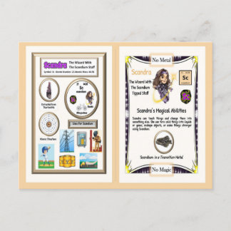 Scandra - Scandium Trading Cards Postkarte