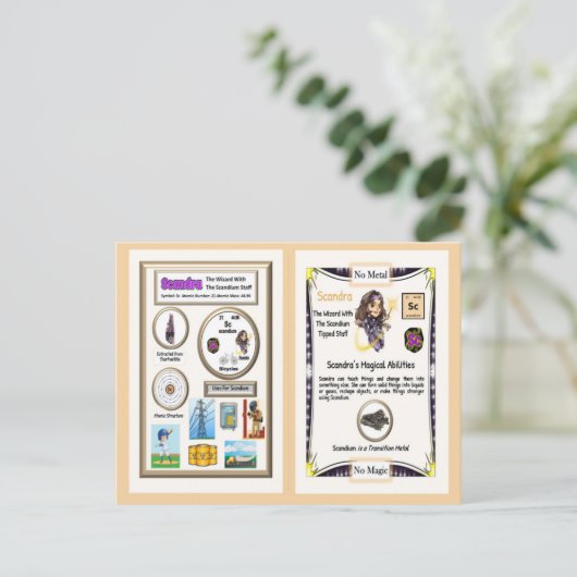 Scandra - Scandium Trading Cards Postkarte (Stehend Vorderseite)