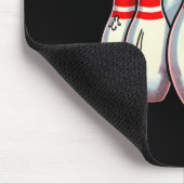 Scanisierte Bowling Buttone Cartoon Fun Bowler Hum Mousepad (Ecke)