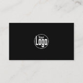 Scannable Black and White Company Business Card Treuekarte (Rückseite)
