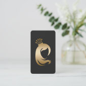 Scannable Hair Stylist Makeup Artist Visitenkarte (Stehend Vorderseite)