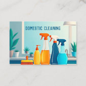 Scannable Inhouse-Reinigung Visitenkarte (Vorderseite)