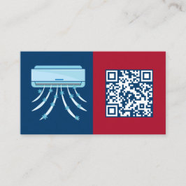 Scannable QR Air Conditioning HVAC Visitenkarte