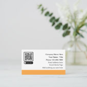 Scannable QR-Code Werbekarten für Unternehmen Telefonnummerkarte (Stehend Vorderseite)