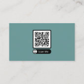 Scannable QR-Code Werbekarten für Unternehmen Telefonnummerkarte (Rückseite)