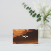 Scannable Qrcode für moderne Schwarze Fotografen Visitenkarte (Stehend Vorderseite)