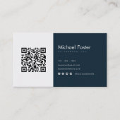 Scannable Qrcode, Vorstandsvorsitzender der modern Visitenkarte (Vorderseite)