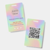 Scannable Trendy Ausweis (Vorder- & Rückseite)