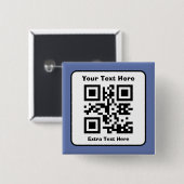 Scannbare QR-Code-Vorlage mit editierbarem Text Button (Vorne & Hinten)